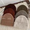 New Knitted Hat for Women In Autumn and Winter Korean Version Versatile High-quality Wool Hat Riding Warm Plus Velvet Thickened Cold Hat for Men