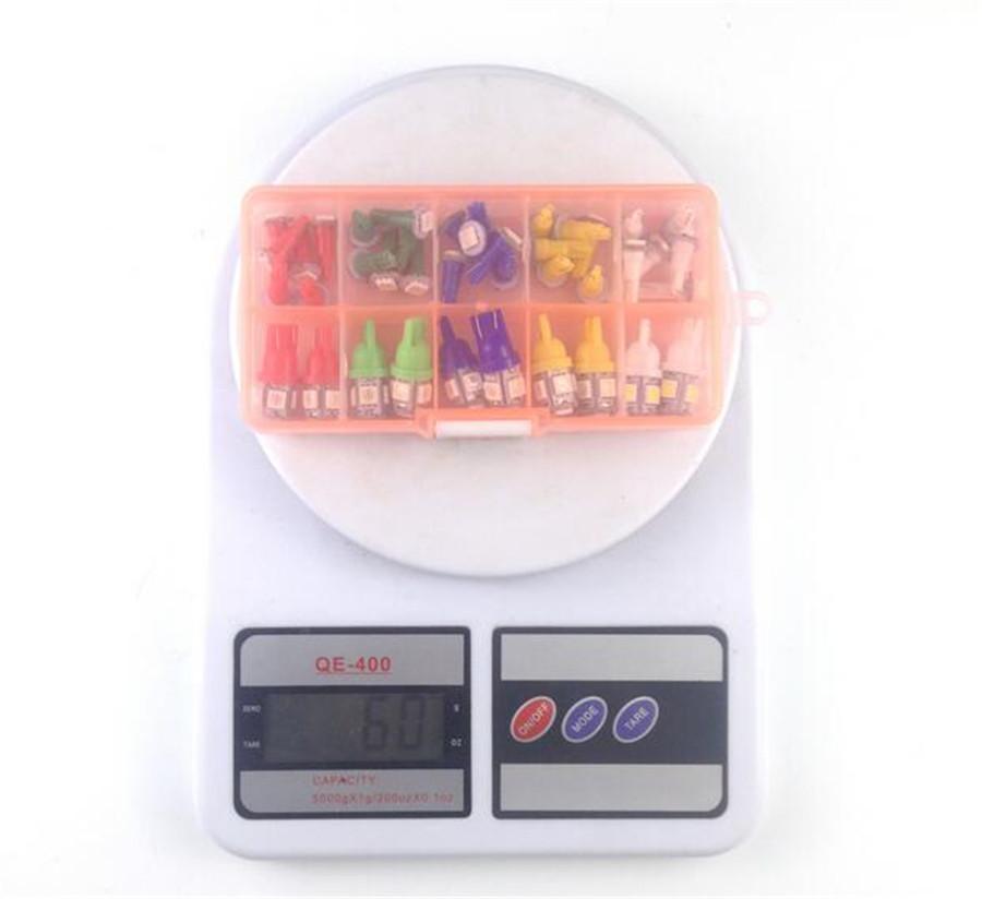 40 Pcs Mixed Color T5 T10 LED 5050SMD Car Dashboard Instrument Indicator Lights