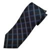 Michiko London Сделано в Японии KOSHINO Клетчатый шелк Идеальный подарок для мужчин и Темно-синий галстук, 100% шелк, Женщины, Унисекс, (mk-004-C)