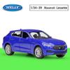 1/36 Scale Welly Maserati Levante Alloy Car Model Diecasts Metal Toy Vehicles Car Model High Simulation Collection Childrens Gifts