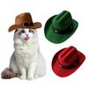 Pet Cowboy Hat Adjustable Mini Cat Cowboy Costume Accessory with Chin Strap for Halloween