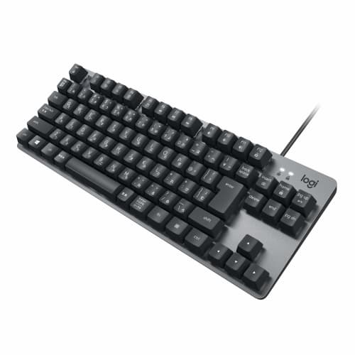 Logitech K835GPR Wired Mechanical Keyboard Red Axis Linear Tenkeyless Compact Graphite Windows Surface K835