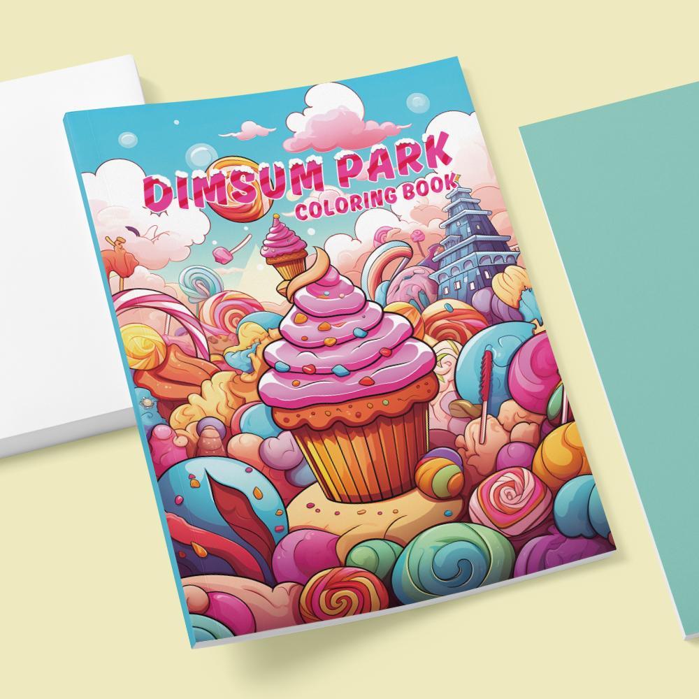 1 шт., Книга-раскраска «Десерты», Книга-раскраска для подростков, 39 различных узоров, Плотная бумага 100 г/м², Снятие стресса, Подарок на день рождения
