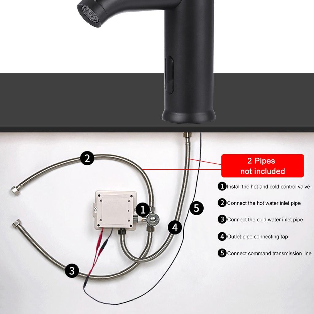 Sink Faucets Water Tap Automatic Infrared Sensor Faucet Deck Mount Smart Touch Hands Free Inductive Water Tap Kitchen