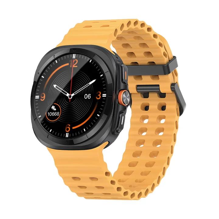 Морской ремешок для Samsung Galaxy Watch ultra Ремешок 47 мм Аксессуары Двухцветный Спортивный силиконовый Браслет Galaxy Watch 7 ultra Ремешки