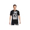 Nike Футболка Rise 365 Run Energy Printed Quick-Dry Straight-Cut с круглым вырезом и коротким рукавом SS24 Regular Shoulder, мужские топы, черный цвет FN3997-010