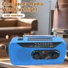 Emergency Solar Radio with LED Flashlight SOS Alarm Compact Design Portable Rechargeable Hand Crank AM/FM Radio