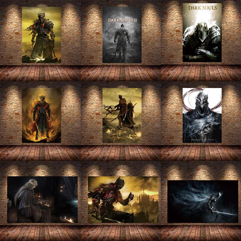 The Dark Souls 3 Poster with Game, Oil Painting, Canvas Wall Painting, Prints for Bedroom, Living Room, House, Bedroom, Bar, Restaurant, Decor