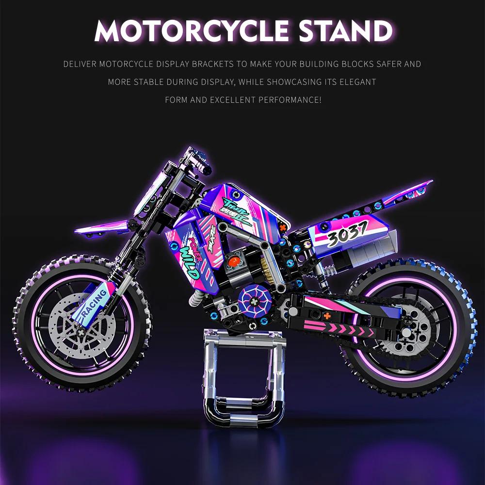 Non-Toxic Creative Motorcycle Toy Building Block Set Stem Construction Kit For Children And Adults Collectible Motorcycle Models