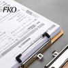 Stable Drawing Surface Wooden Clipboard with Metal Clip, A4 Letter Size Clip Board for Documents Board, Wood Grain Thicken Hardboard Office,