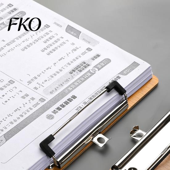 Stable Drawing Surface Wooden Clipboard with Metal Clip, A4 Letter Size Clip Board for Documents Board, Wood Grain Thicken Hardboard Office,