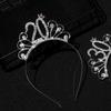 Декор Кристалл Корона Тиара Украшение для вечеринки по случаю дня рождения Диадема Украшения для волос Повязка на голову с короной на день рождения