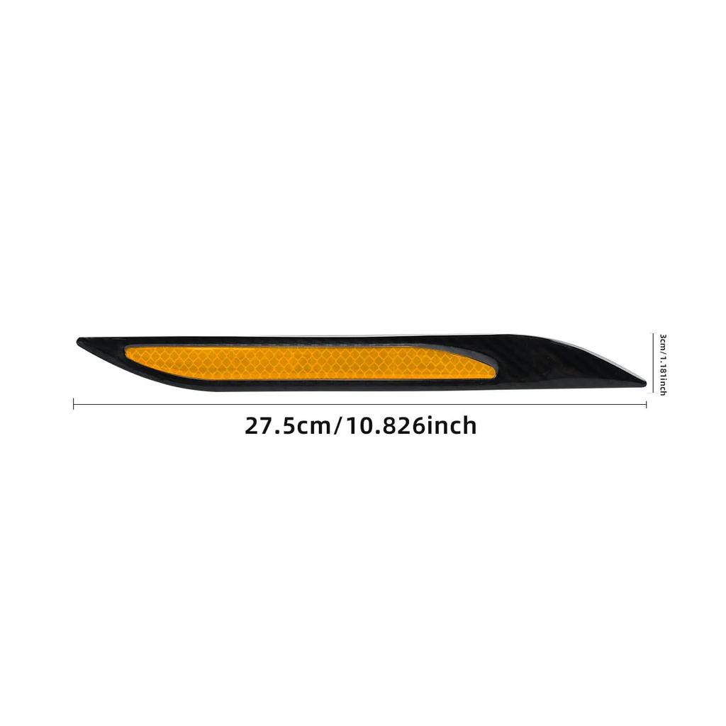 Car Reflective Stickers Warning Strip Tape Traceless Protective Car Sticker Night Driving Warning Body Safety Warning Sticker