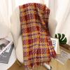 Designer Plaid Knitted Cahmere Scarf Women Shawls And Wraps Female Pashmina Bufanda Lady Thick Warm Winter Blanket Stoles