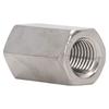 5Pcs Hex Coupling Nut Set Connector 304 Stainless Steel Industrial Fastener M16x2 24 L40mm