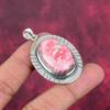 Pink Thulite Gemstone Pendant 925 Sterling Silver Jewelry, Handmade Antique Pendant Jewelry, Gift For Mother