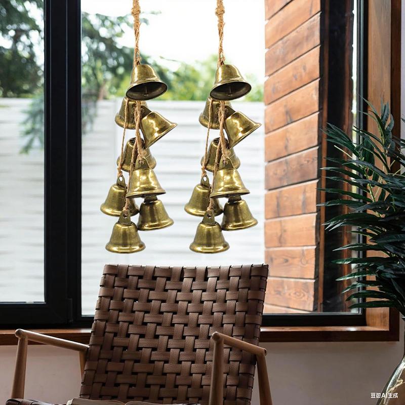 Защита Ведьмин Колокольчик для Подвески на Дверную Ручку Колокольчик Ветер Ведьминская Вещь Избавление от Негативной Энергии Принадлежности для Колдовства для Бохо Домашнего Декора