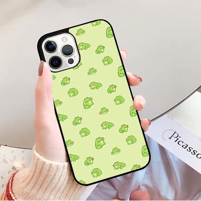 Милый мультяшный чехол-лягушка для iPhone 17 Air 14 13 12 16 Pro Max 15 Plus Max Защитный корпус coque