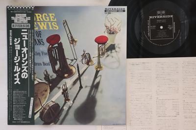 Виниловая пластинка GEORGE LEWIS George Lewis Of New Orleans VIJ6345 RIVERSIDE 1958 Япония Obi Джаз Б/у