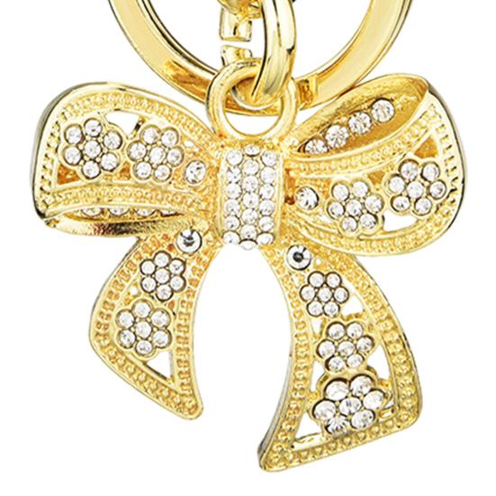 Брелок с бантом из стразов, блестящий шарм для сумки, шарм для сумки, брелок с бантом и кольцом для ключей для сумок, рюкзаков, женский подарок