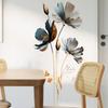 PVC Wall Stickers Self-adhesive Marble Vinyl Film New 3D Lotus Flower Stickers  Living Room Bedroom