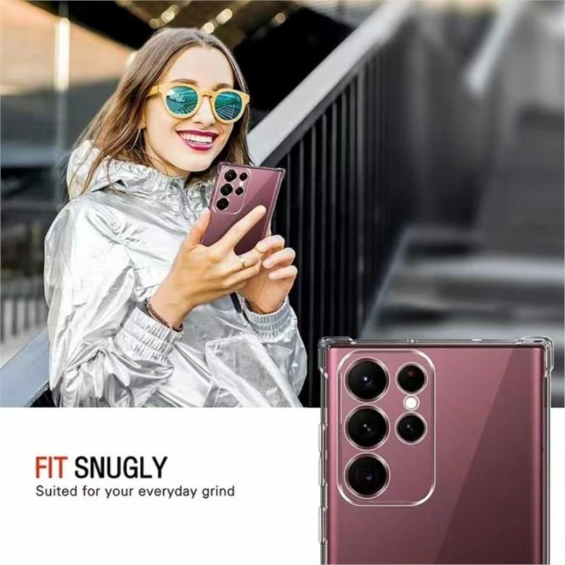 Прозрачный противоударный чехол для Samsung Galaxy S26 Ultra S23 S24 S21 S22 S23 S24 S25 Plus S20 S21 FE 5G Задняя крышка