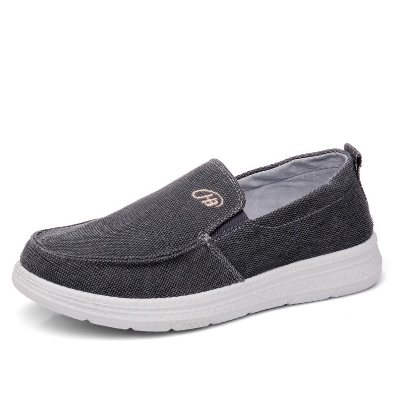 Очень большие мужские парусиновые туфли: Повседневные туфли-слипоны, размеры 45-48