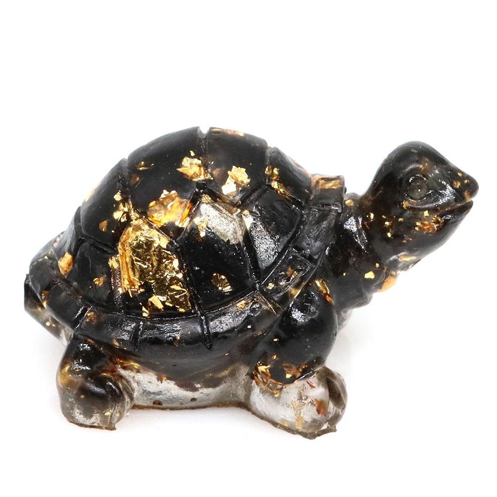 50MM Resin Turtle Statue Healing Crystals Tumbled Stones Sculpture Reiki Pocket Animals Tortoise Figurine Gems Crafts Home Decor