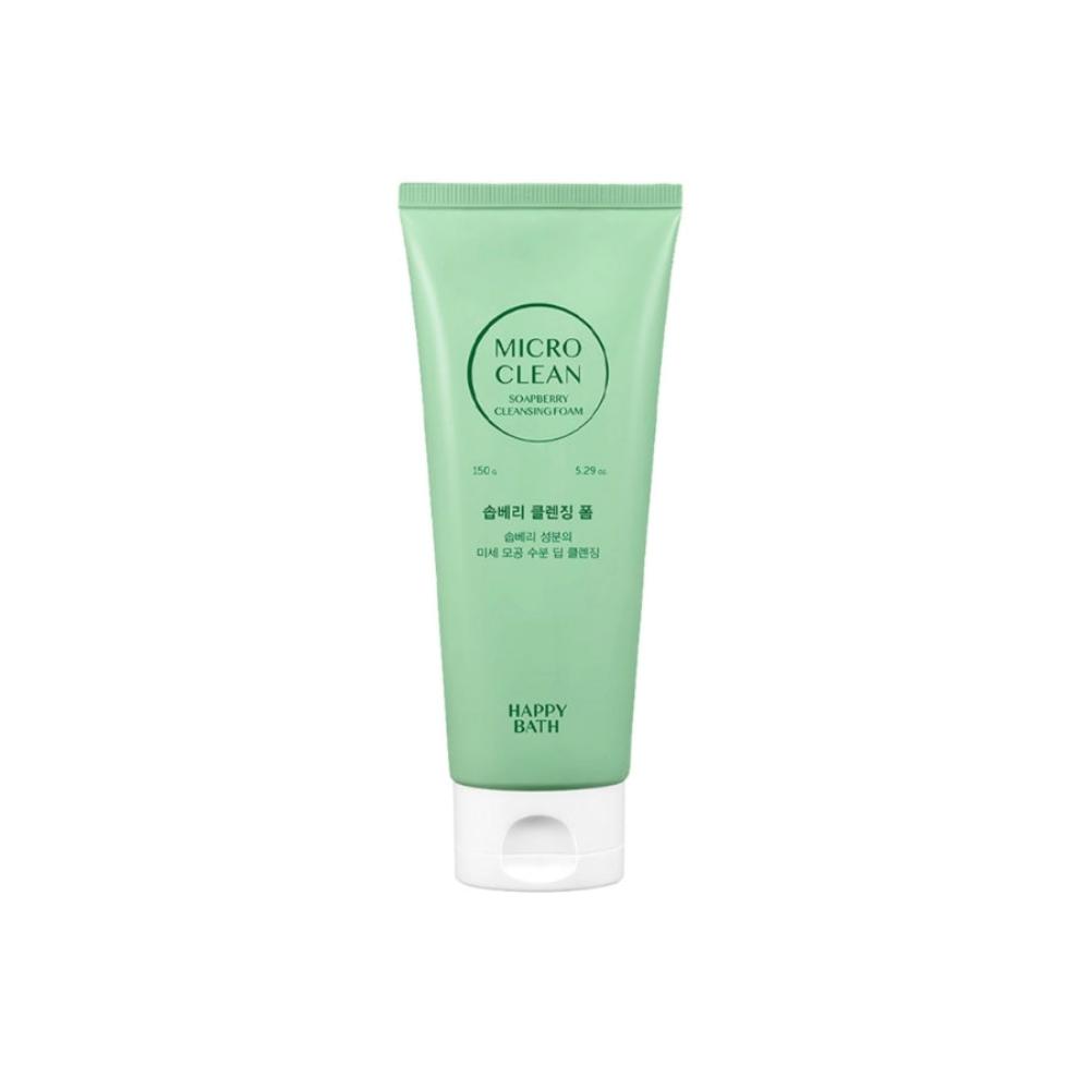 Happy Bath Micro Clean Soapberry Cleansing Foam 150g*1Pc/2Pcs/3Pcs/4Pcs