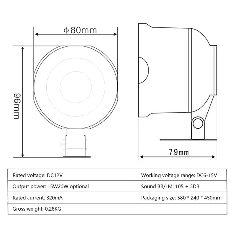 Wifi Siren Alarm System Wireless Loud Sound Alert Siren Kit Smart Life Siren Compatible For Home Security