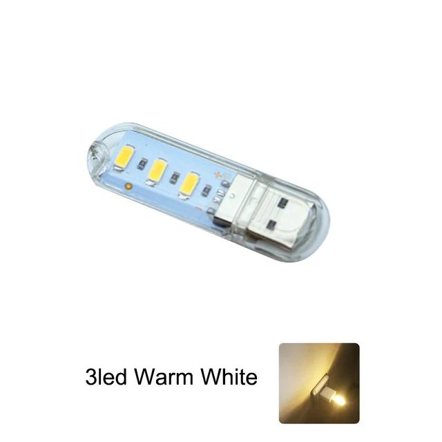 24/8/3 светодиода Мини USB светодиодный светильник для книги RGB Сверхъяркая лампа для чтения SMD лампа Для повербанка Ноутбука Портативные ночные светильники