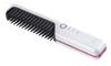 LAVIEL Cordless Brush Iron Mini Hair Iron USB Rechargeable Comb Iron 3 Level Temperature Adjustment Portable White MAX180℃ LV-CL-BI