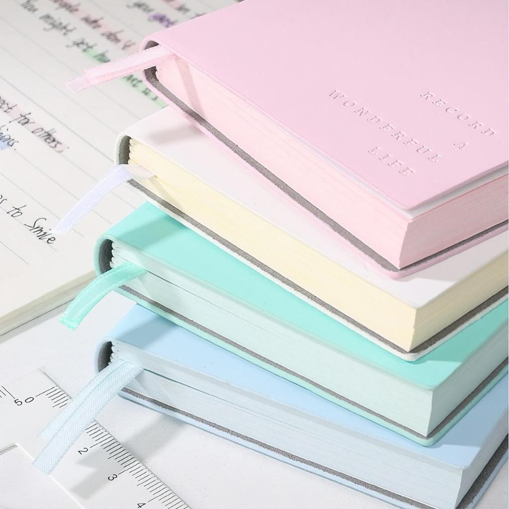 Кремовый цвет Мини-заметка Портативный Memo 96 Листов Чистые Внутренние Страницы Записи Блокнот Для Офиса Школы Штамп