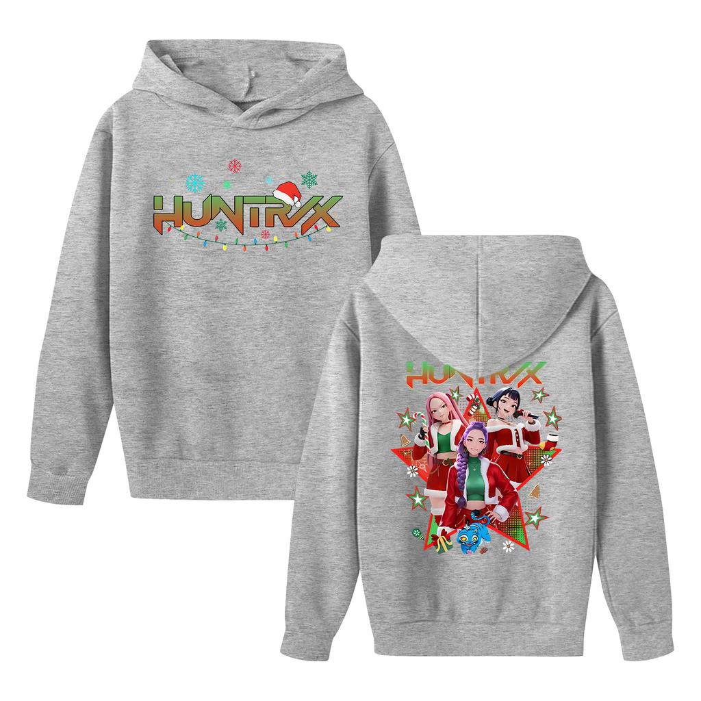 Kids' Long Sleeve Loose Pullover Letter Print Drawstring Hooded Sweatshirt
