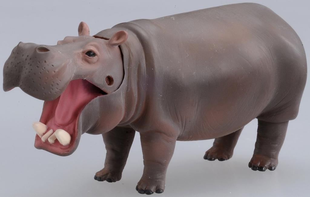 TAKARA TOMY Животное Динозавр Реалистичная Движущаяся Фигурка Игрушка для Возраста 3+ и Соответствует Безопасности Игрушек Сертифицировано Знаком ST "Ania AS-06 Бегемот" Вверх, Стандарты,