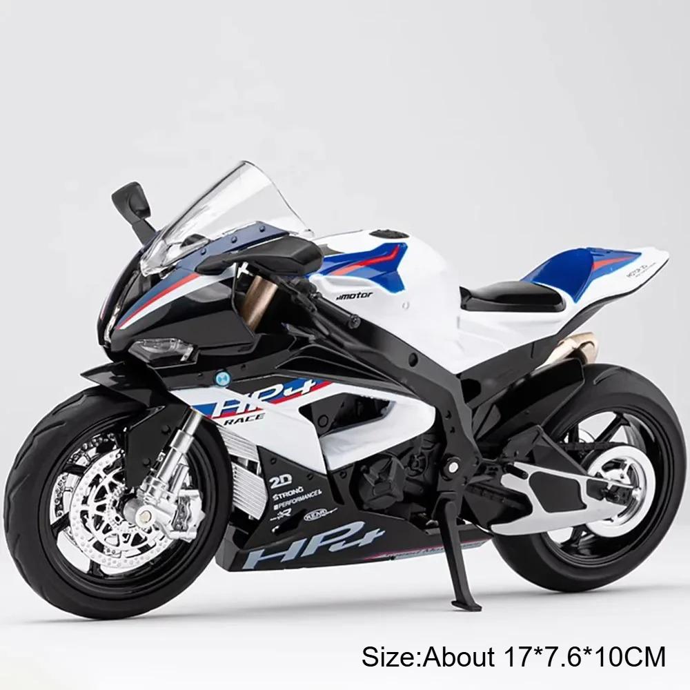 1:Модель мотоцикла 1/12 1199 HP4, игрушечная машинка, металлическая литая, поворот колеса, амортизация, модели мотоциклов для детей, подарки