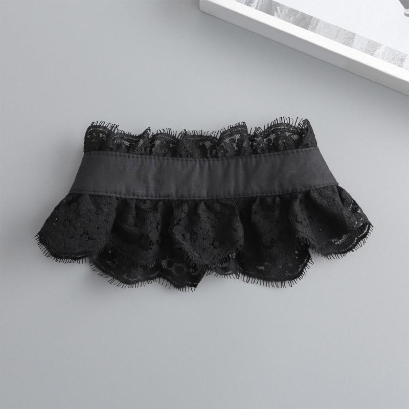 Ложный Elaborate Шаль Кружевной Воротник Элегантный Сладкий Ложный Воротник Съемный для Леди Нежный Цветочный Воротник T8NB