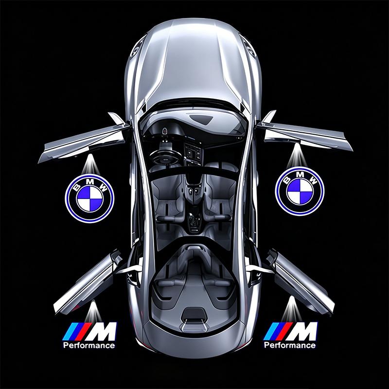 NTSM5 Motorcycle Sticker/LED Car Door Logo Welcome Lights Auto Laser Projector Lamp For BMW M E46 E90 E60 F30 F10 G20 E87 E92 E91 X5 6