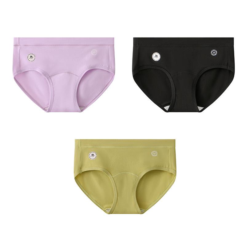 Women's Underwear Multi Colored Mid Waist Slim Fit Women's Breathable Thin Triangle Pants