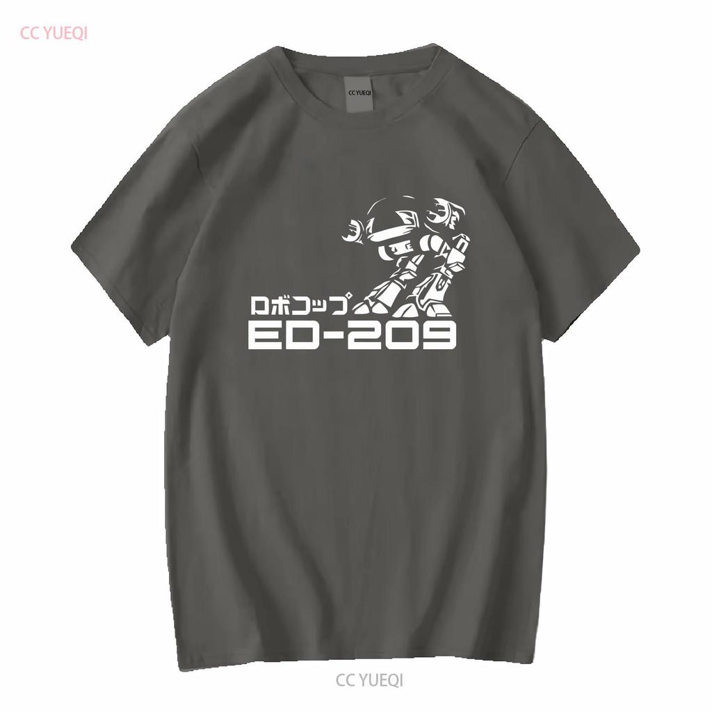 ED 209 Японский Мех 80-е Фильм Вдохновленный Футболка с длинным или коротким рукавом винтажная Стиранная Удобный Топ для Повседневной Носки