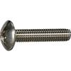 TRUSCO Truss Head Machine Screw, Stainless Steel, Full Thread, M4 X 15, 10 Pieces, Small Pack Y829-0415