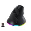 Right-Handed Vertical Mouse, 2.4G USB Wireless, Bluetooth 5.1, Quiet, Large, Vertical, Ergonomic, Optical, Gaming, 7 Buttons, 3DPI, RGB Lighting, for