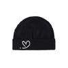Шапка бини с логотипом в виде мерцающего сердца ADERERROR Noir