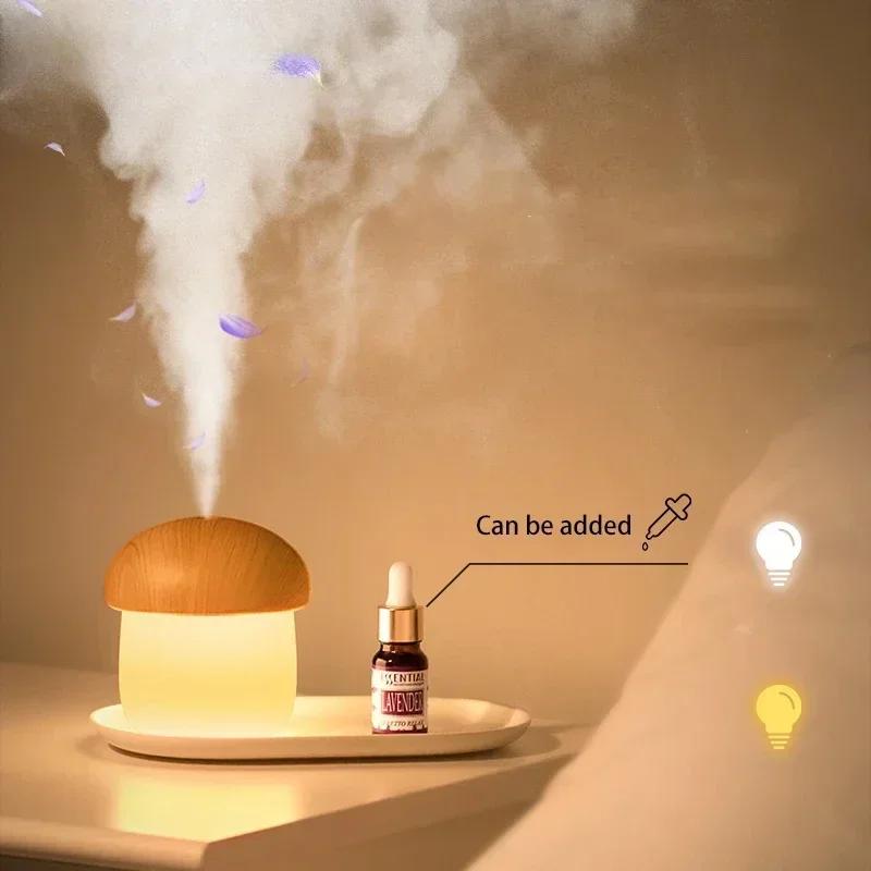 USB Rechargeable Air Purifier Mist Maker Gift Air Humidifier LED Ambient Light Spray Humidifier