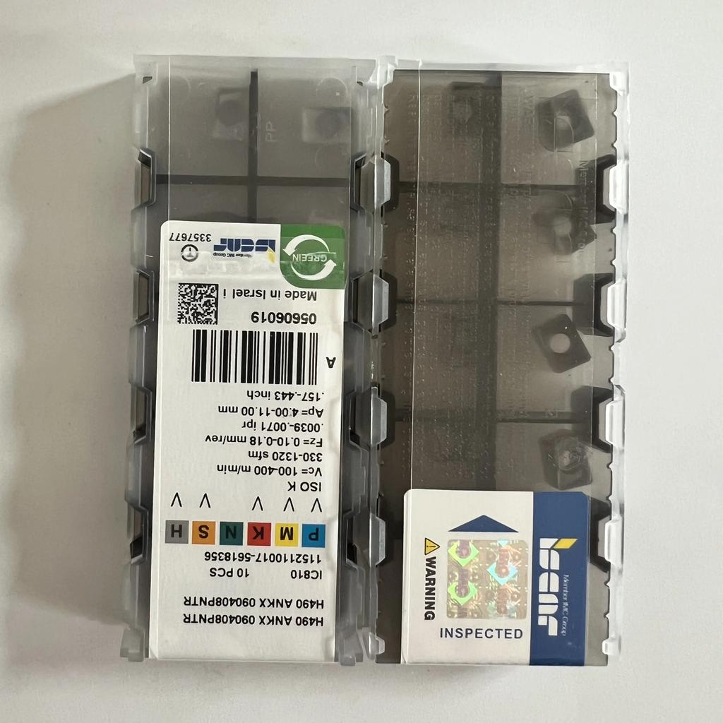 H490ANKX090408PNTR IC810 Industrial indexable carbide inserts 10 Pcs