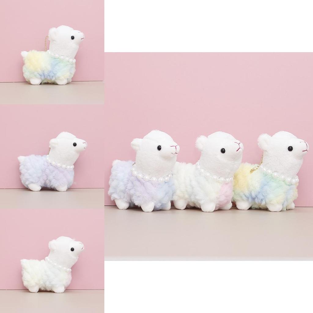 Soft And Cuddly Plush Alpaca Stuffed Toy Keychain Cute Hanging Charm For Girls