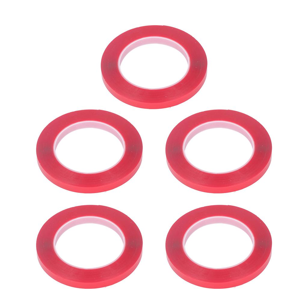 5Pcs Double Sided Adhesive Tape Transparent Acrylic High Temperature Resistant High Adhesion