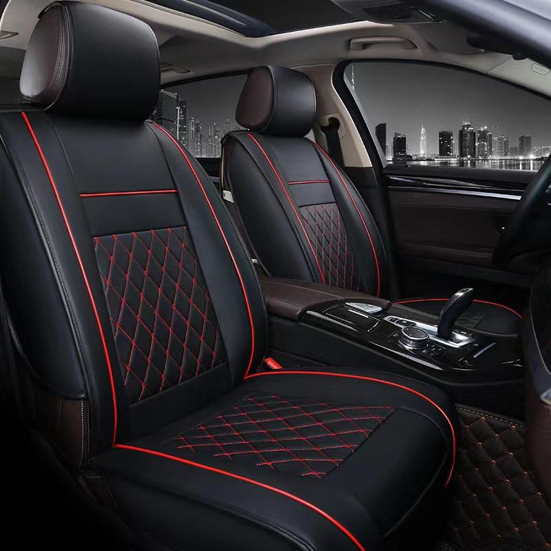 Waterproof Car Seat Cover Universal 5 Set Auto Seat Cushion Leather 5 Seats Universal Car Seat Cover