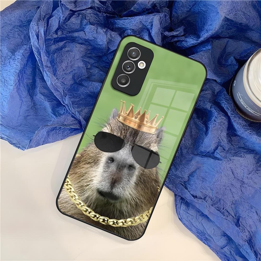 Cute Capybara Phone Case for Samsung Galaxy S26 S25 S24 S30 S21 S23 S20 S22 Fe Pro Edge Ultra Plus glass Cover