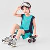 Boys' Summer Color-block Sport Set